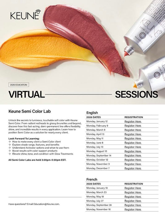 6/8/26 Keune Semi Color Lab **VIRTUAL**