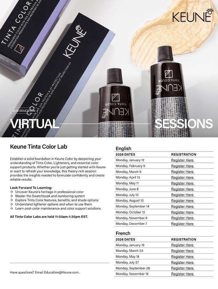 8/10/26 Keune Tinta Color Lab **VIRTUAL**